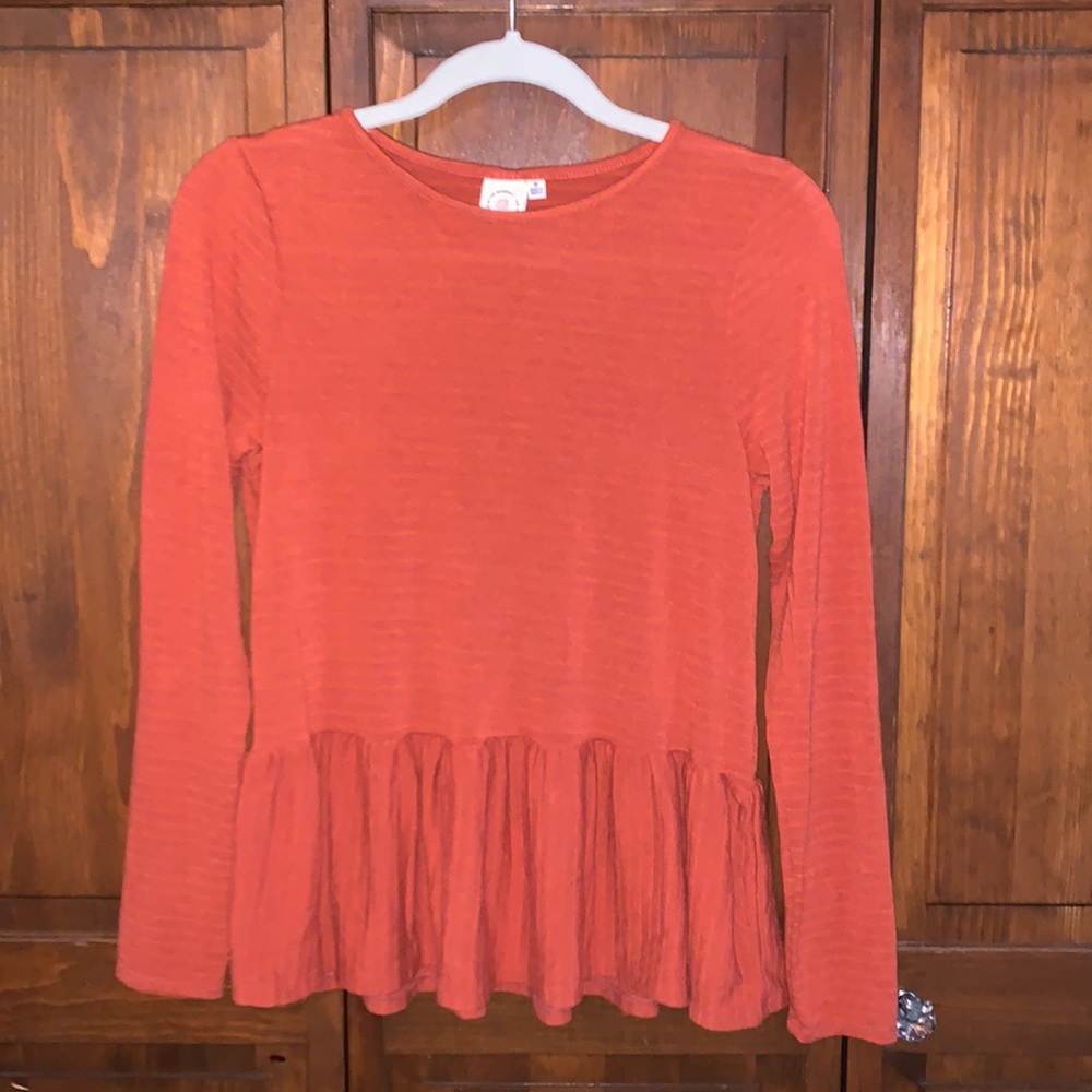 Peplum Long Sleeve Top
